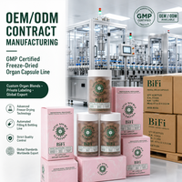60 Capsules Complexe Foie, Reins et Ovaires de Bœuf Nourri à l'Herbe, Complément Primal Health pour l'Équilibre Hormonal et l'Énergie, Usine OEM/ODM