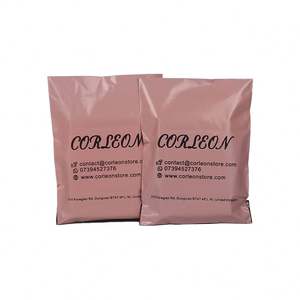 Bolsa de Envío Roja Personalizada para Correo, Bolsa de Embalaje de Entrega Rápida Reciclada, Bolsa de Mensajería de LDPE para Ropa - Product Image 1