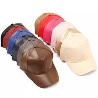 Gorras de Béisbol de Cuero PU con Logotipo Personalizado, Color Sólido, Ajustables, Casuales, para Exteriores, Protección Solar, Gorra de Camionero, Estilo Hip Hop