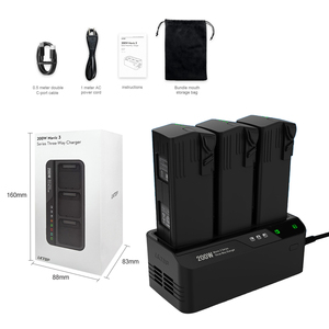 Série Hub de charge à trois voies Chargeur rapide 200W pour <span class=keywords><strong>DJI</strong></span> <span class=keywords><strong>Mavic</strong></span> <span class=keywords><strong>3</strong></span>/Pro/Classic/Cine Cine/Enterprise/Batterie de drone <span class=keywords><strong>thermique</strong></span> - Product Image 1