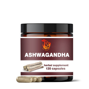 Capsules d'Ashwagandha à Marque Blanche avec Racine de Gingembre – Complément Herbal pour un Sommeil Sain et le Bien-être Général - Product Image 1