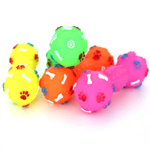 Dayanıklı vinil gıcırtılı pençe topu köpek Pet oyuncak - Product Image 4
