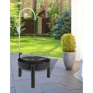 Griglia <span class=keywords><strong>per</strong></span> <span class=keywords><strong>Barbecue</strong></span> regolabile in altezza con treppiede a carbone focolare all'aperto da campeggio <span class=keywords><strong>per</strong></span> <span class=keywords><strong>Barbecue</strong></span> a carbone - Product Image 2