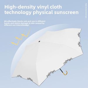 Sombrilla Plegable Ultraligera de Alta Gama, Diseño Moderno con Protección UV de Vinilo para Días Soleados - Product Image 3