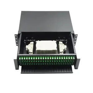 OEM工厂ODF 3RU接线盒19英寸光纤接线板19 3u