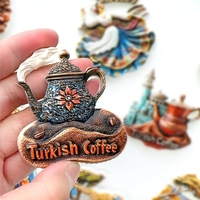 Imán de nevera con diseño de derviche giratorio de café turco tradicional, recuerdo de viaje, regalo, decoración del hogar, China continental
