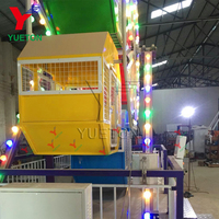 Portable Fairground Amusement Park Intérieur Enfants Mobile Jeu Petite Mini Grande Roue Avec Remorque Montée À Vendre
