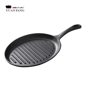 Sartén ovalada de hierro fundido de 25CM, plancha para fregar, sartén pesada - Product Image 6