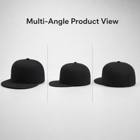 Casquette de baseball unisexe 6 panneaux en denim 100% coton personnalisée, délavée, douce, vintage, couleur unie, pour l'extérieur, avec motif feuille imprimé et brodé