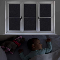 100% UV-blockierende selbst klebende Total Blackout-Fenster folie in modernem Design Explosions geschützter PET Home Window Tint Dekorativer Stil