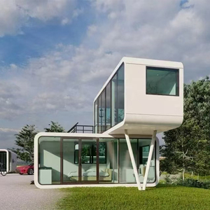 Cabine Apple de luxe modulaire préfabriquée minuscule Capsule Hotel pour une utilisation dans un centre commercial Installation rapide de panneaux sandwich de tailles 20FT/40FT - Product Image 2