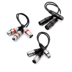3pin <span class=keywords><strong>XLR</strong></span> femmina a doppio maschio spina Y Splitter cavo cavo del microfono - Product Image 3