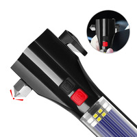 Lampe torche LED SA-T01 à lumière puissante, multifonction, marteau de sécurité automobile, éclairage de travail pour situations d'urgence et de secours, rechargeable par USB