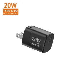 Wholesale small charger uk plug pd 20w usb type c fast wall charger adapter for iPad for Mobile Phone