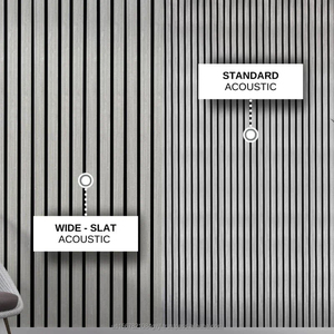 Panneau mural de bande de panneau acoustique gris clair de 2400*600 MM - Product Image 2