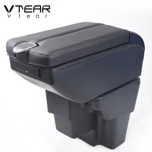 Vtear Elegante Caja de Almacenamiento Deslizante de ABS y Cuero PU con Portavasos para <span class=keywords><strong>Kia</strong></span> <span class=keywords><strong>Rio</strong></span>/<span class=keywords><strong>Rio</strong></span> GT 2012-2020 - Product Image 6