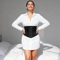 Corset amincissant respirant pour femme, ceinture élastique gainante sous-poitrine, contrôle du ventre, antibactérien, pour torse court