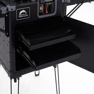 All-in-One nhôm ngoài trời xe cắm trại nhà bếp hộp đồ nấu nướng với bếp cắt Board chìm cho gia đình ngoài trời thực phẩm nấu ăn, BBQ - Product Image 6