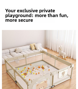 Corralito Plegable Portátil para Bebés con Tapete de Juego para Uso en Interiores, Área Segura para Gatear y Aprender para Bebés y Niños Pequeños - Product Image 5