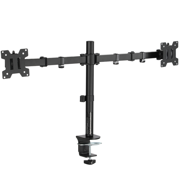 Factory Desktop Stand Tilt LCD Dual Arm Monitor Stand Mount Max Vesa100*100 Max 8kgs Office Computer Screen Bracket