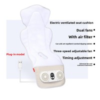 Coussin rafraîchissant d'été 3D en maille respirante avec ventilateur intégré pour poussette de bébé
