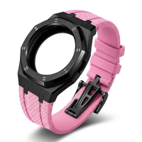 Boîtier de montre en acier inoxydable Upro à couverture intégrale pour montre S et bracelet de montre en caoutchouc FKM AP Royal POP, kit de modification, bracelet sport