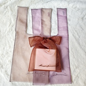 Sac fourre-tout en <span class=keywords><strong>organza</strong></span> avec logo imprimé en soie <span class=keywords><strong>personnalisé</strong></span>, sac à main en <span class=keywords><strong>organza</strong></span> transparent, sac de shopping en <span class=keywords><strong>organza</strong></span> avec taille et couleur personnalisées - Product Image 6