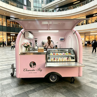 2025 HANYI Machines de restauration mobiles pour petites entreprises, Remorque à crème glacée, Chariot à hot-dogs, Chariot à café, Bars mobiles, Mini food truck