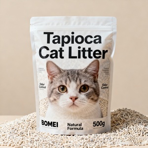 Tùy chỉnh thiết kế mèo xả rác nhựa Mylar bao bì thức ăn vật nuôi túi thức ăn cho chó xử lý bao bì túi giấy dây kéo khóa túi - Product Image 1