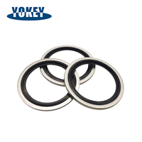 High Pressure Bonded Seals Dowty Washer IATF 16949 Zinc Plated NBR FKM Gasket for Hydraulic Valve Cylinder Pipe Connection