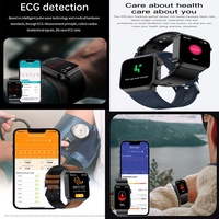 Reloj Inteligente E500 con Monitoreo de Temperatura y ECG, Salud Masculina y Femenina, Prueba de Salud Sanguínea No Invasiva, Reloj Inteligente E500
