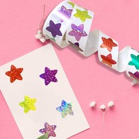 Rouleau personnalisable Pack couleur ronde coeur autocollant blanc amour étiquette sceau merci papeterie marque autocollant emballage étiquettes