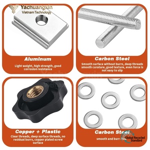 Yachuangxin Aluminum Threaded Rod Mounting Kit 8mm x 5.3mm for Outdoor Camping Use Global Recycled Standard - Product Image 3