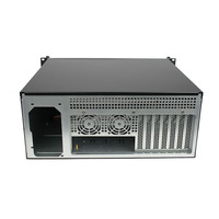 Chasis de Servidor en Rack 4U con Ventiladores Frontales de 380 mm, Chasis de Servidor de Computación en la Nube con Bloqueo para Aplicaciones Industriales