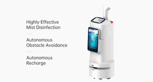 चिकित्सा कीटाणुशोधन रोबोट स्वचालित बुद्धिमान छिड़काव अल्ट्रासोनिक स्प्रे अस्पताल स्वास्थ्य देखभाल रोबोट बैटरी संचालित - Product Image 5