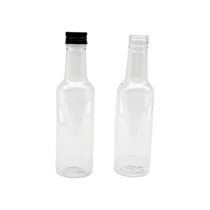 Pet Small <b>Empty</b> <b>Bottles</b> 175ml With Aluminum Caps For <b>Wine</b> Beverages And Drinks Reusable General Packaging - Product Image 2
