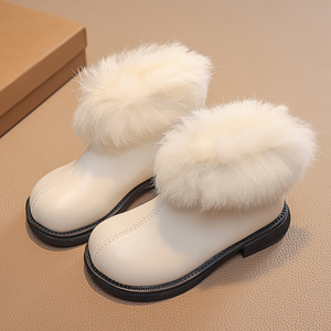 <span class=keywords><strong>Bottes</strong></span> en fourrure de couleur unie tendance, automne/hiver 2025, nouvelles <span class=keywords><strong>bottes</strong></span> en coton à semelle souple antidérapante pour filles - Product Image 3