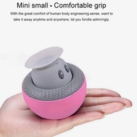 Haut-parleur sans fil multimédia USB étanche pour douche avec caisson de basses en forme de champignon