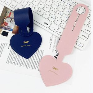 Heart Shape PU Leather Luggage <b>Tag</b> with Insert Slot Cute Personalized Travel Bag <b>Tag</b> for Suitcase Luggage Label with <b>Name</b> Card - Product Image 4