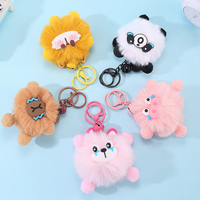 Porte-clés en peluche mignons et moelleux de haute qualité, breloques de sac de dessin animé adorables pour cadeaux d'étudiants et usage quotidien