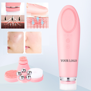 Hot Selling in <b>Face</b> Cleaning Brush Soft Silicone <b>Face</b> Washing Brush Facial <b>Massager</b> Electric Cleansing Brush - Product Image 3