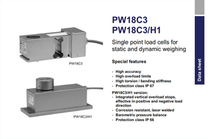 เซ็นเซอร์วัดน้ำหนัก HBM ของแท้จากเยอรมนี รุ่น PW18C3/H1/75/5/10/20/50 กก. ติดตั้งแบบสลักเกลียว - Product Image 6