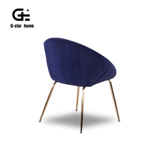 2019 mejor vendedor de muebles para el hogar tela azul marino <span class=keywords><strong>escarabajo</strong></span> Silla de comedor - Product Image 4