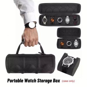 Étui de rangement pour montres personnalisé, en cuir de luxe, avec fermeture éclair, pour le sport, sacs de présentation portables pour montres, boîtes et étuis de rangement pour montres - Product Image 4