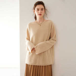 เสื้อสเวตเตอร์ถักแขนยาวผ้าแคชเมียร์สไตล์เกาหลีคอปกแบบบางป้องกั<span class=keywords><strong>น</strong></span>การเกิดข<span class=keywords><strong>น</strong></span> - Product Image 3