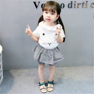 Eleganti vestiti per bambini ragazze che indossano gonne corte con pantaloni corti maglietta per bambini e cani da <span class=keywords><strong>abbigliamento</strong></span> all'ingrosso - Product Image 5