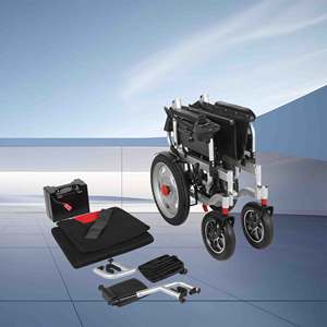 Silla de Ruedas Eléctrica Plegable y Reclinable con Certificación CE ISO, de Aleación de Aluminio Ligera - Product Image 1