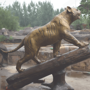 Scultura Personalizzata di Tigre in Bronzo, Statua del Re delle Bestie, Statua Animale per Decorazione Esterna - Product Image 5