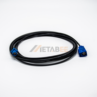 Câble coaxial Fakra C bleu, connecteur mâle vers prise femelle, 1 m, RG174