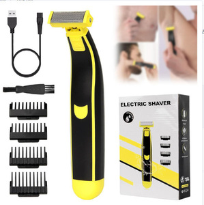 Afeitadora Eléctrica Recargable USB para <span class=keywords><strong>Hombre</strong></span>, Lavable, <span class=keywords><strong>de</strong></span> Cuerpo Completo, para Vello <span class=keywords><strong>de</strong></span> <span class=keywords><strong>Piernas</strong></span> y Rostro - Product Image 1